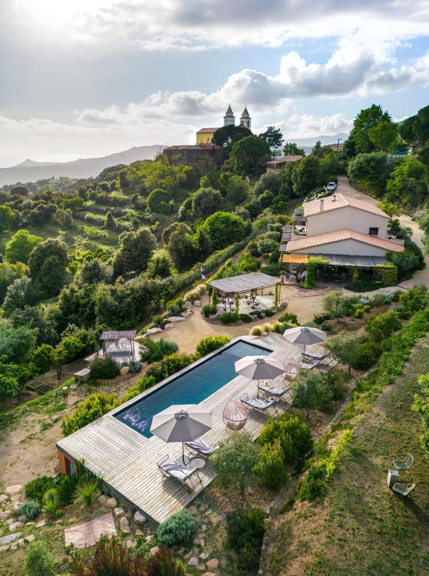 Terre De Maquis, Maison D'Hotes Vue Mer Corse Sari-D'orcino Eksteriør bilde